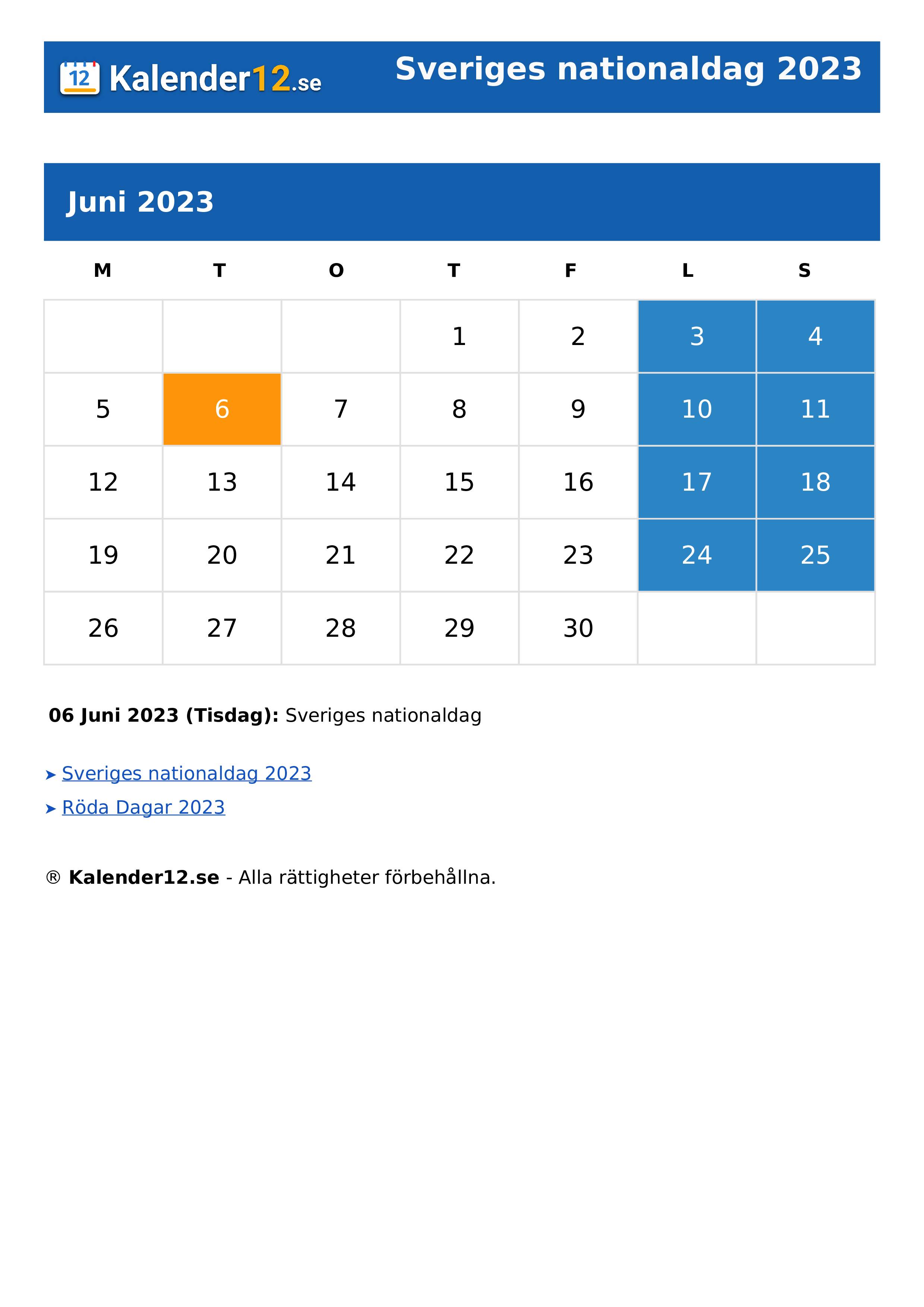 Sveriges nationaldag 2023